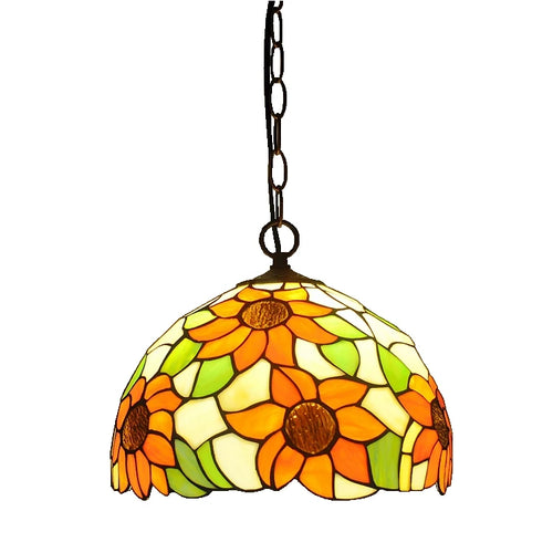 lustre tiffany européen pour restaurant café ou bar - vue 12 sur 19