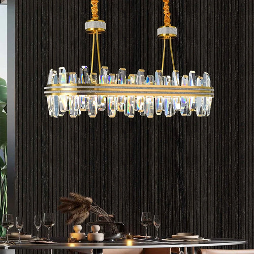 lustre en cristal rond design postmoderne pour un intérieur créatif - vue 2 sur 15