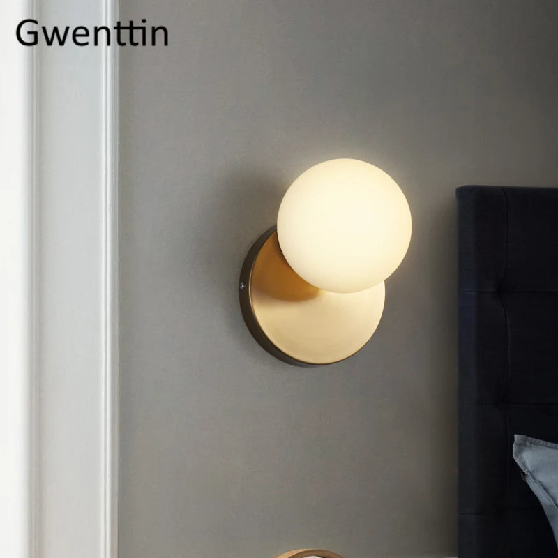 applique murale moderne à led en verre pour décoration intérieure - vue 3 sur 10