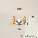 suspension girafe en bois à led pour enfants