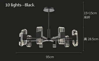 lustre de luxe design pour un éclairage nordique élégant - vue 7 sur 17