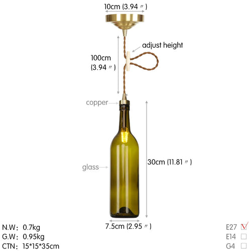 suspension moderne en laiton et verre pour décoration intérieure - vue 12 sur 12