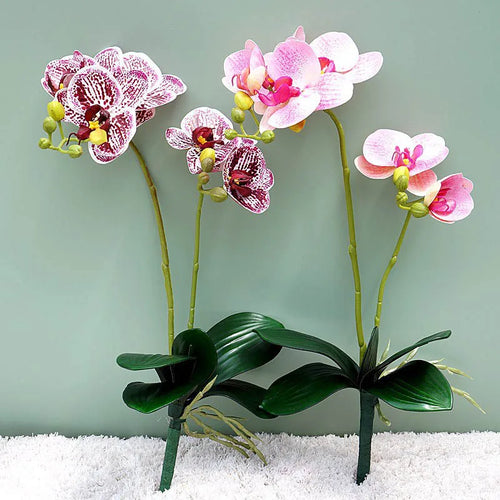 orchidée en latex luxe pour décoration mariage et événements - vue 6 sur 26