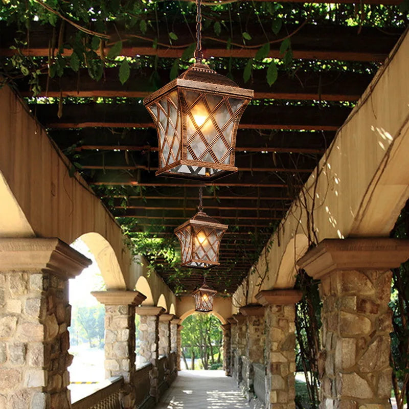 Lustre extérieur européen étanche