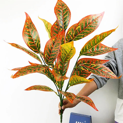 grande plante tropicale artificielle avec feuilles pour décoration intérieure - vue 12 sur 13