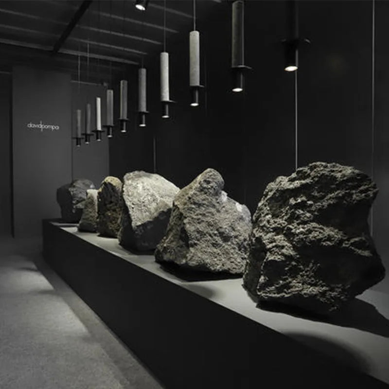 suspension créative en béton rétro pour café et restaurant - vue 5 sur 7