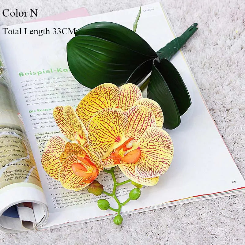 orchidée en latex luxe pour décoration mariage et événements - vue 14 sur 26