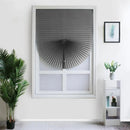 Store plisse occultant adhesif style zebre fenetre chambre