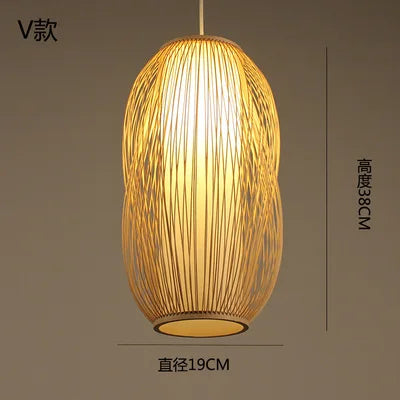 lustre en bambou style zen pour ambiance relaxante - vue 21 sur 29