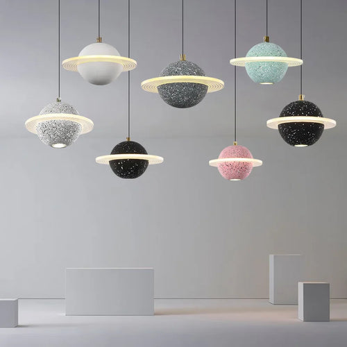 suspension en résine planet pour décoration intérieure moderne - vue 2 sur 18