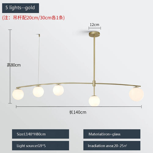 suspension moderne en métal et verre pour intérieur - vue 16 sur 18