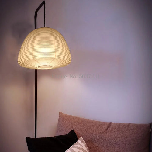 lampe suspendue nordique en papier fait à la main design créatif led - vue 4 sur 5