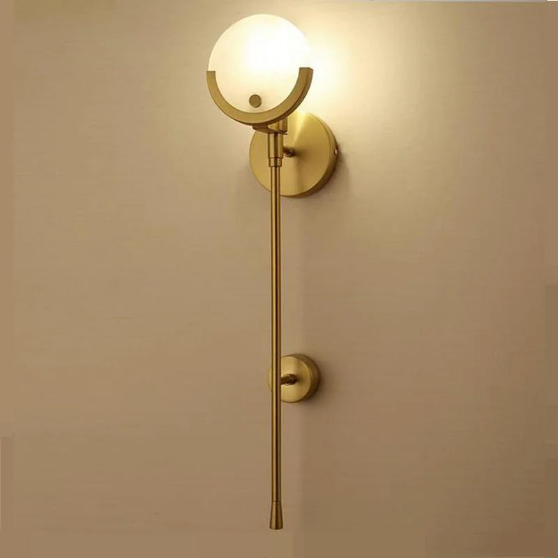 applique murale minimaliste en marbre style nordique luxueuse