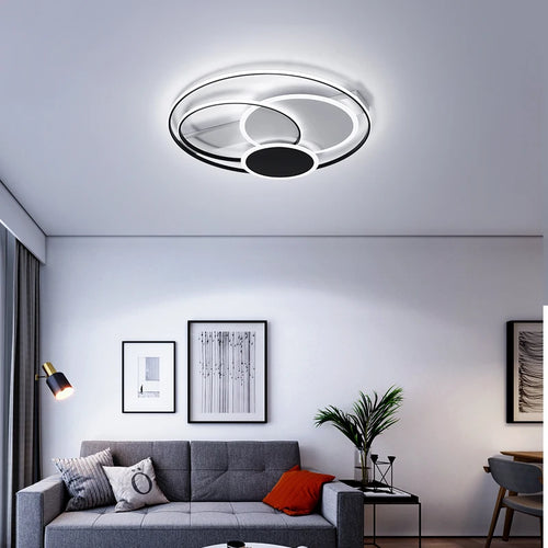 plafonnier moderne ultra mince design simple pour intérieur lumineux - vue 2 sur 12