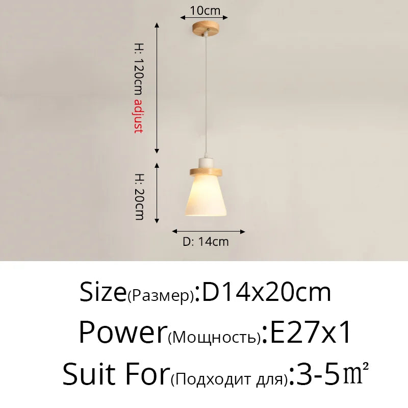 lustre nordique minimaliste 3 têtes style japonais moderne