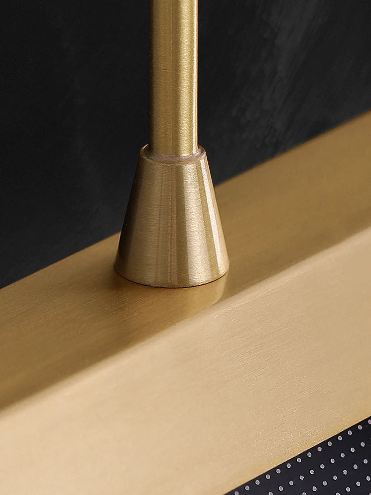 lustre moderne en cuivre suspension éclairage intérieur design - vue 5 sur 7