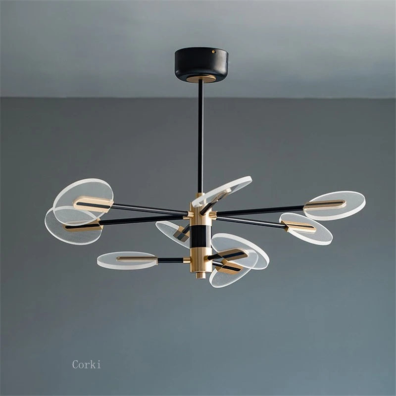 lustre moderne en acrylique design nordique pour une décoration élégante - vue 5 sur 10