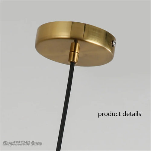 boule de verre moderne suspension led luminaire décoratif - vue 6 sur 15