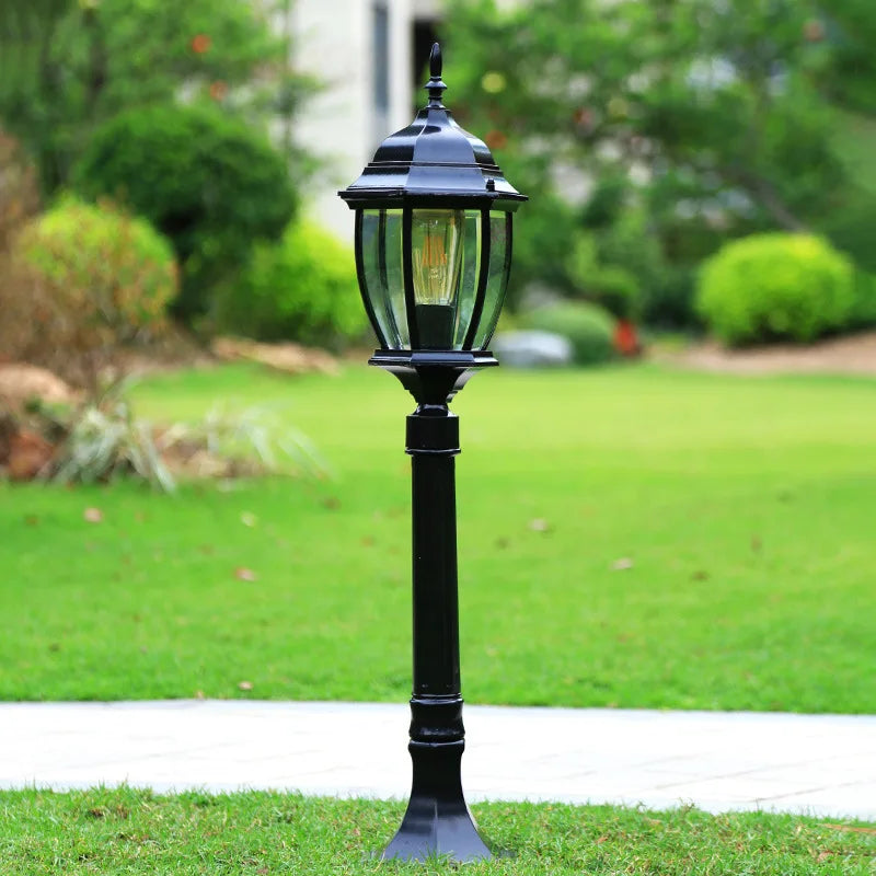 lampe de rue décorative étanche pour extérieur jardin parc villa - vue 3 sur 10