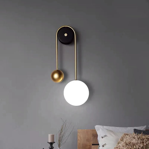 applique murale led nordique en métal pour intérieur moderne - vue 3 sur 5