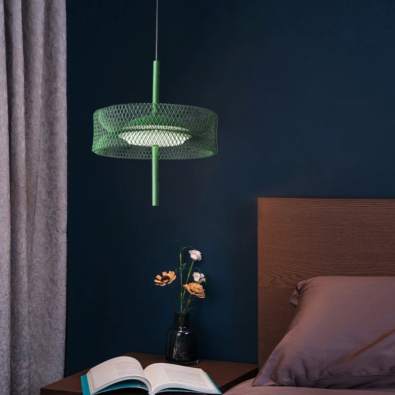 suspension nordique design coloré en métal pour intérieur à led - vue 3 sur 11