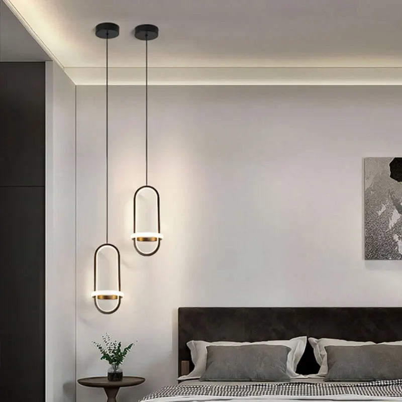 Suspension LED nordique minimaliste Art design