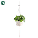 panier suspendu en macramé pour plantes artisanales décoration intérieure