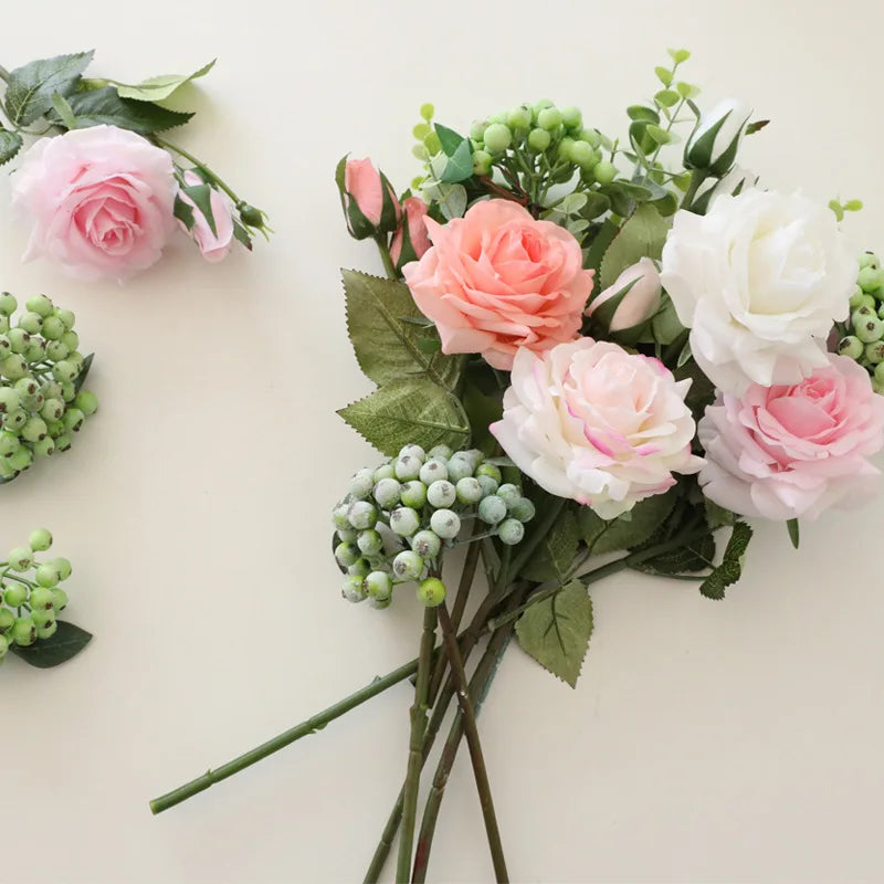 fleur artificielle en latex pour décoration florale réaliste