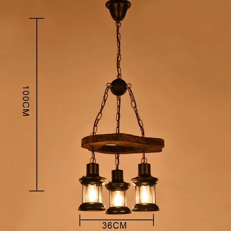 lustre suspendu style campagne américaine nostalgique antique