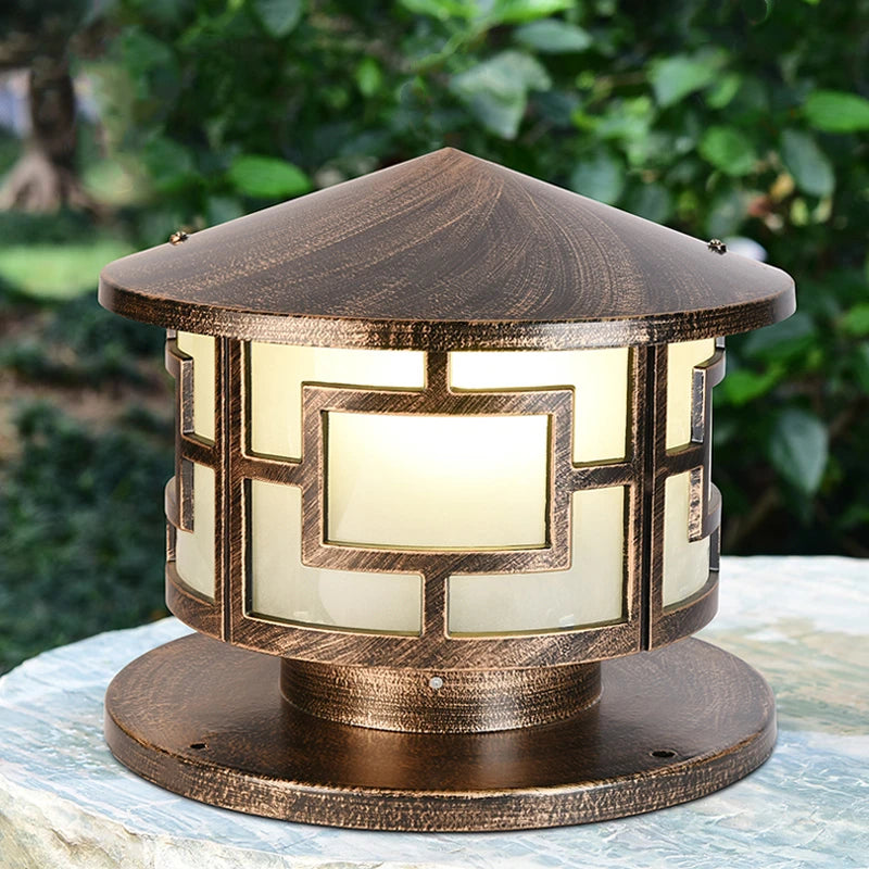 applique murale en aluminium avec caractères chinois décoratifs