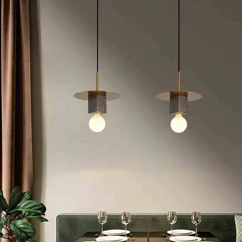 suspension en marbre lampe créative pour intérieur élégant