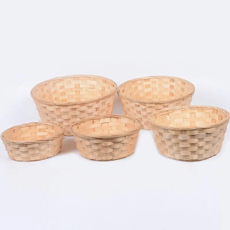 panier en bambou tressé pour fruits légumes et collations - vue 7 sur 6