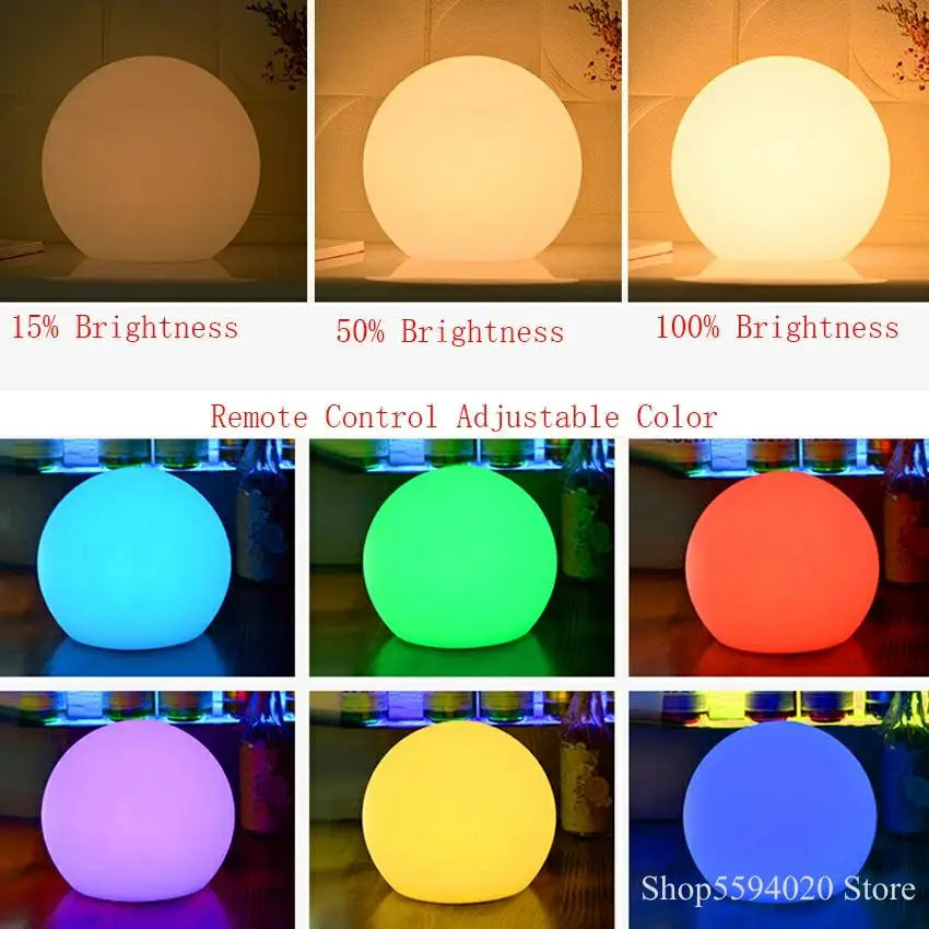 lampadaire LED moderne à boules pour décoration intérieure et extérieure - vue 4 sur 6