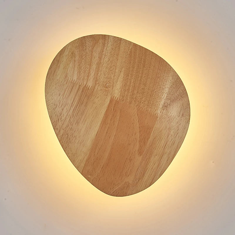 applique murale led moderne en bois avec originalité nordique