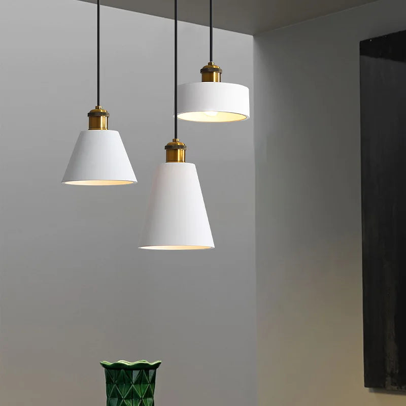 Loft suspension lumières minimaliste moderne rétro suspension lampe abat-jour décor cuisine salle à manger chambre Restaurant luminaires