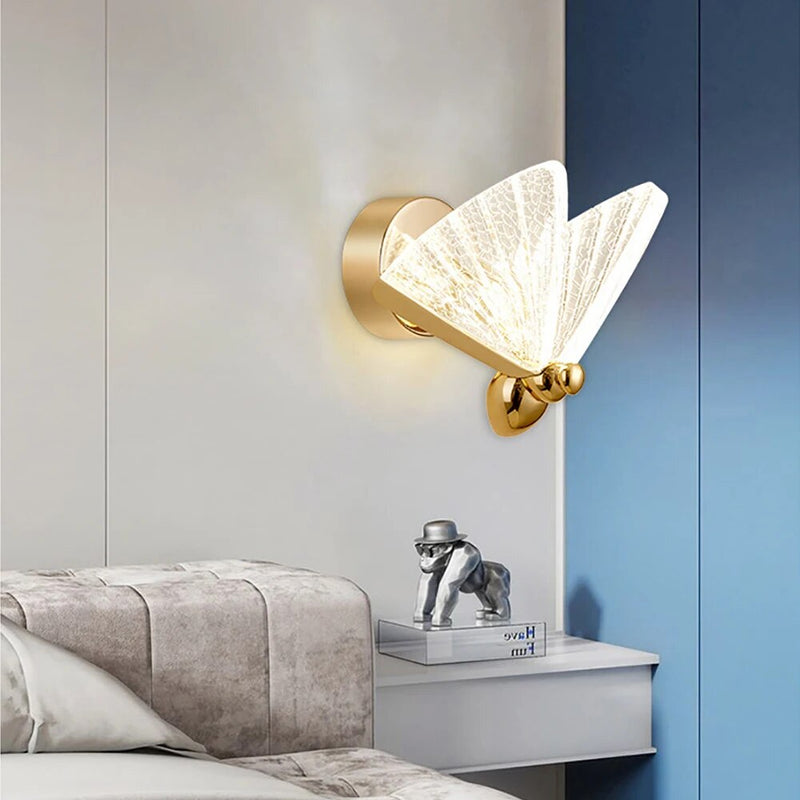 Applique murale LED papillon modernes