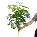 arbre tropical artificiel grandes feuilles de monstera en pot décoratif