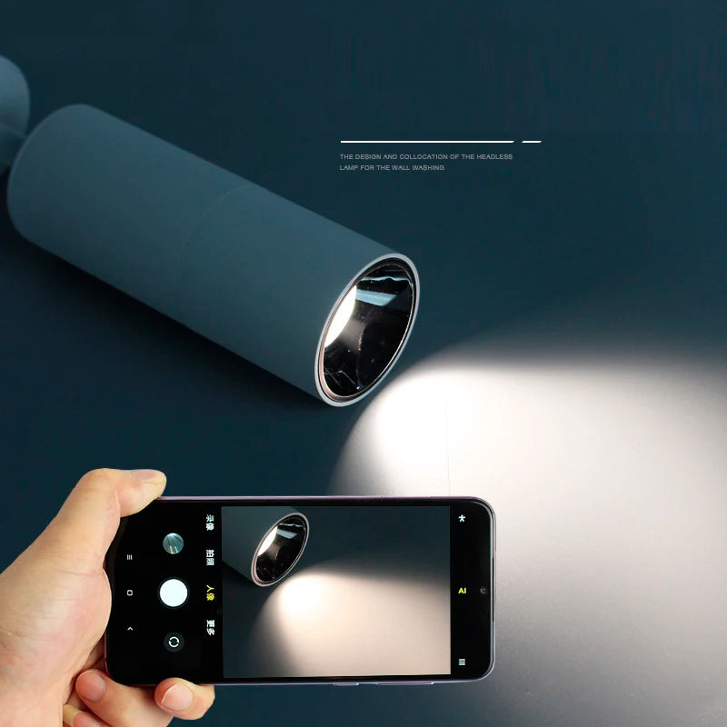 lampe led sur rail en aluminium pour magasin