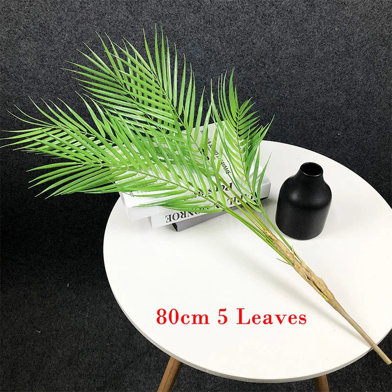 plantes tropicales palmier artificiel avec feuilles monstera décoration jardin - vue 8 sur 12