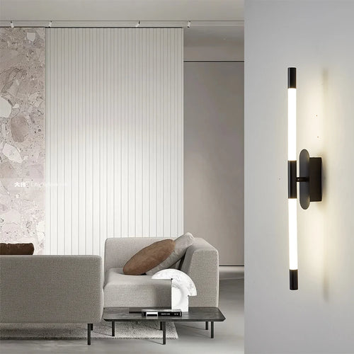applique murale LED moderne décorative design nordique rotative - vue 3 sur 8