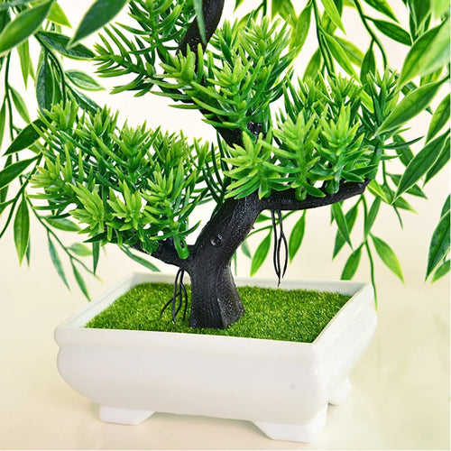 arbre artificiel en pot mini bonsaï pour décoration intérieure et extérieure - vue 6 sur 7