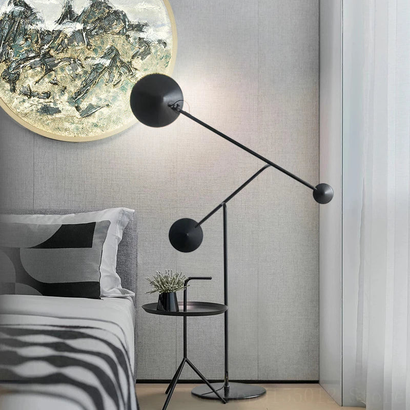Lampadaire design simple de styliste moderne - vue 4 sur 7