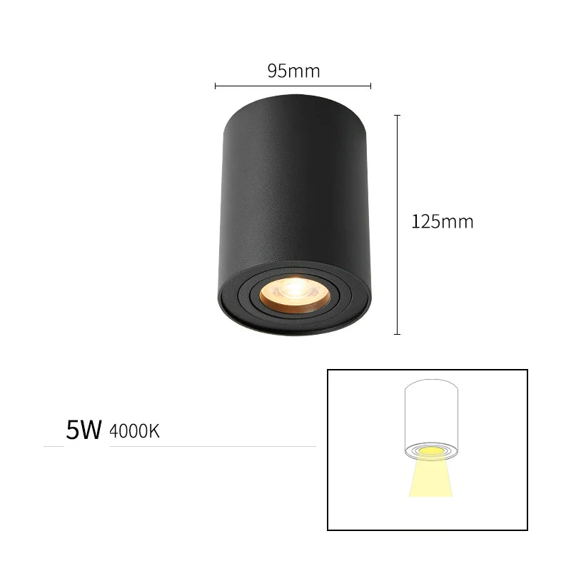 projecteurs led cob foco spot plafond rail lumières spot maison magasin - vue 12 sur 12