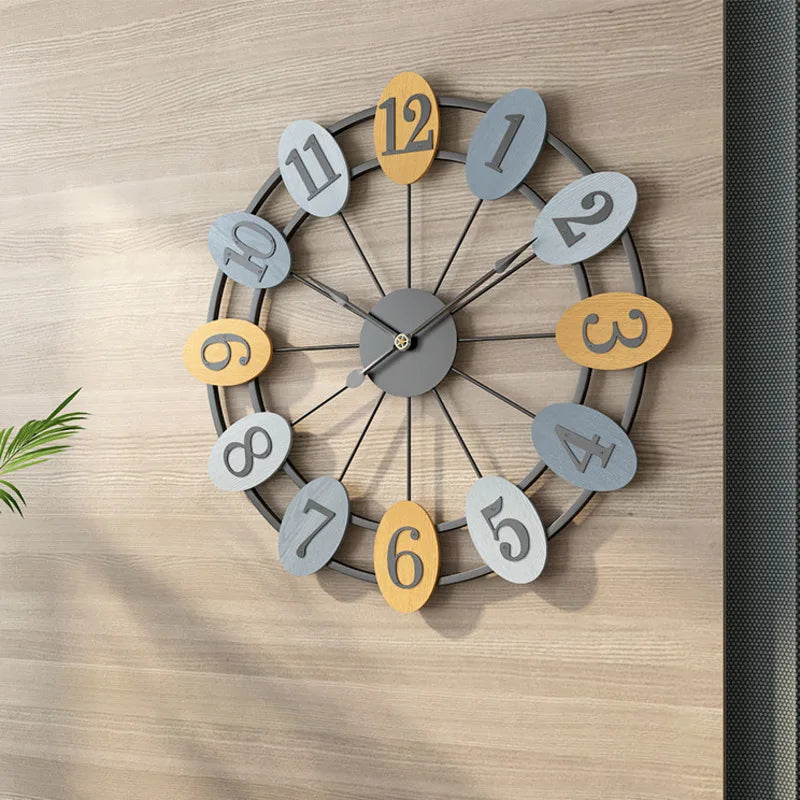 horloge murale silencieuse moderne pour décoration intérieure élégante - vue 6 sur 6
