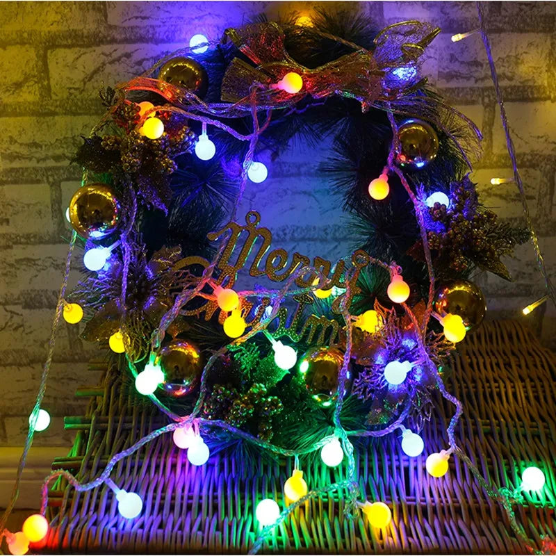 guirlande lumineuse 100 led pour noël mariage et fêtes - vue 5 sur 9