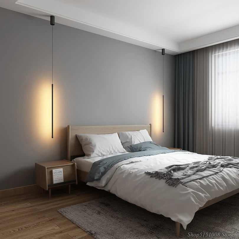 suspension LED design minimaliste moderne décorative