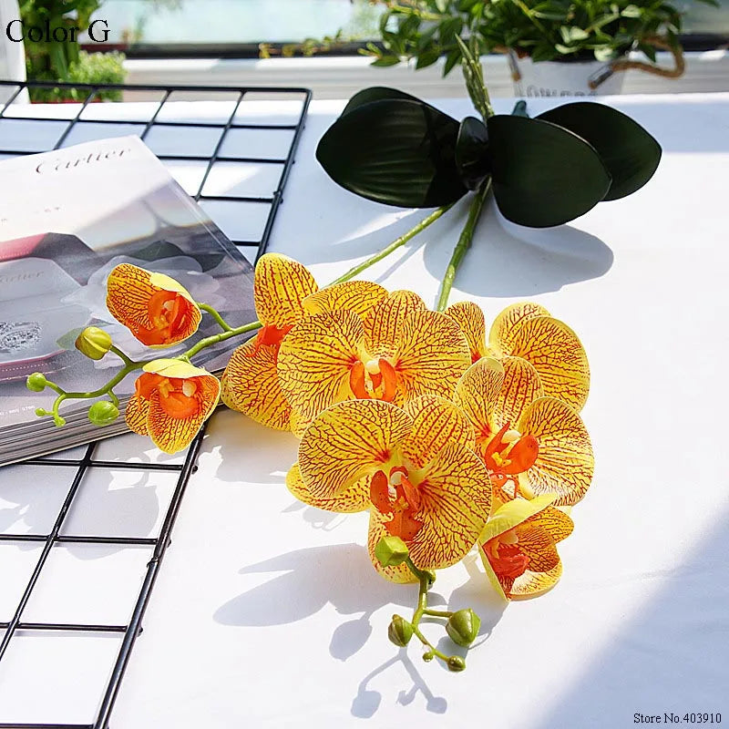 orchidée en latex luxe pour décoration mariage et événements - vue 11 sur 26
