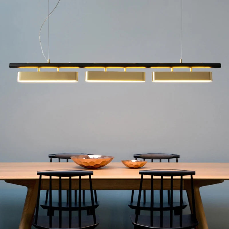 Lustre design LED Fer Forgé Moderne Noir