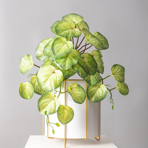 plantes artificielles suspendues en rotin pour décoration intérieure - vue 5 sur 12