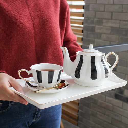 Service a the anglais porcelaine fine peint main